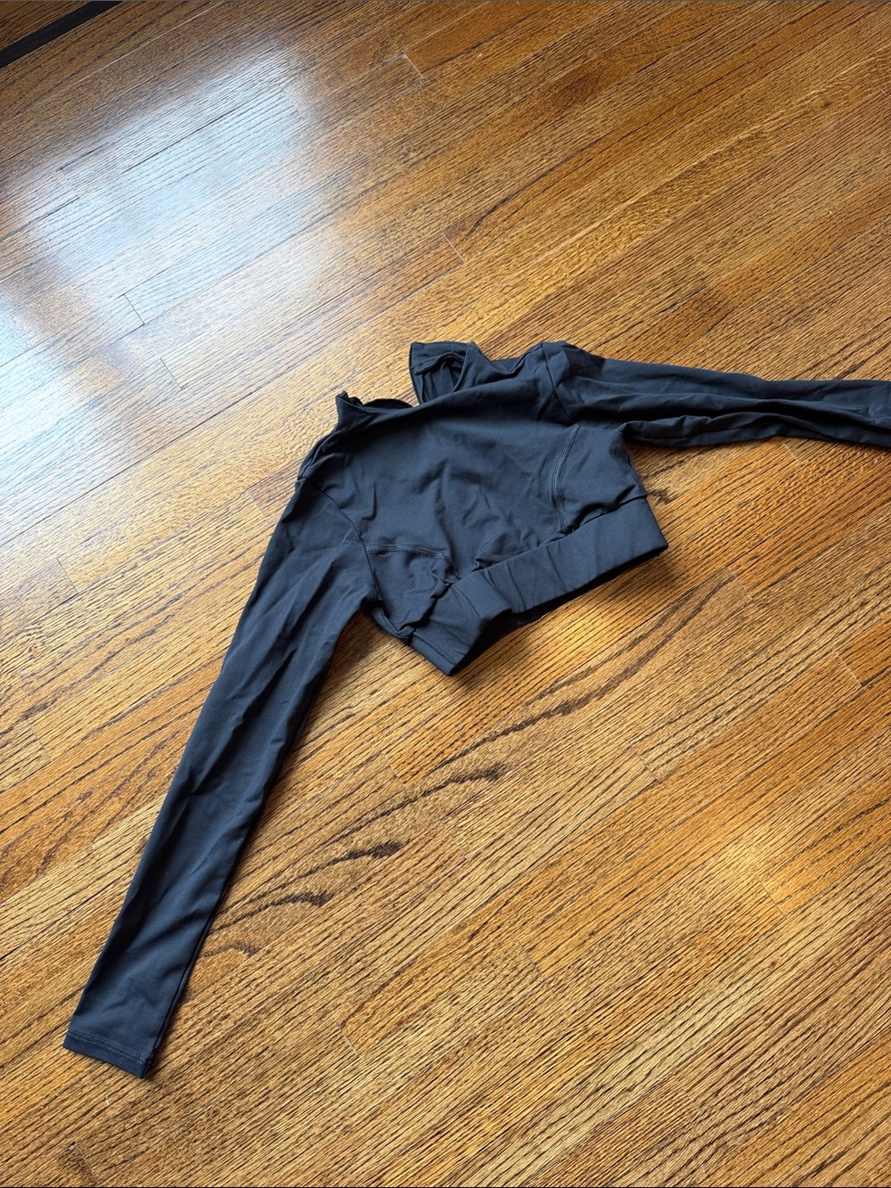 Tiger Friday AXS black Cropped Long Sleeve top